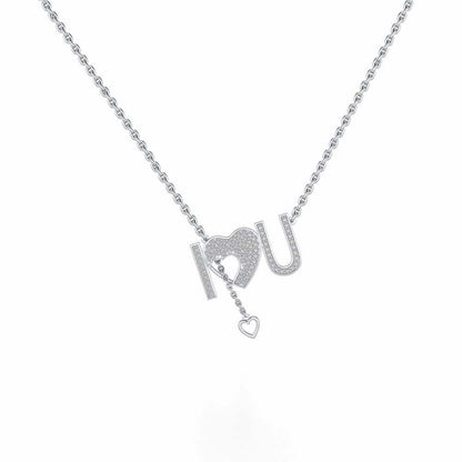 ILU Silver Pendant - White Gold - Image 2