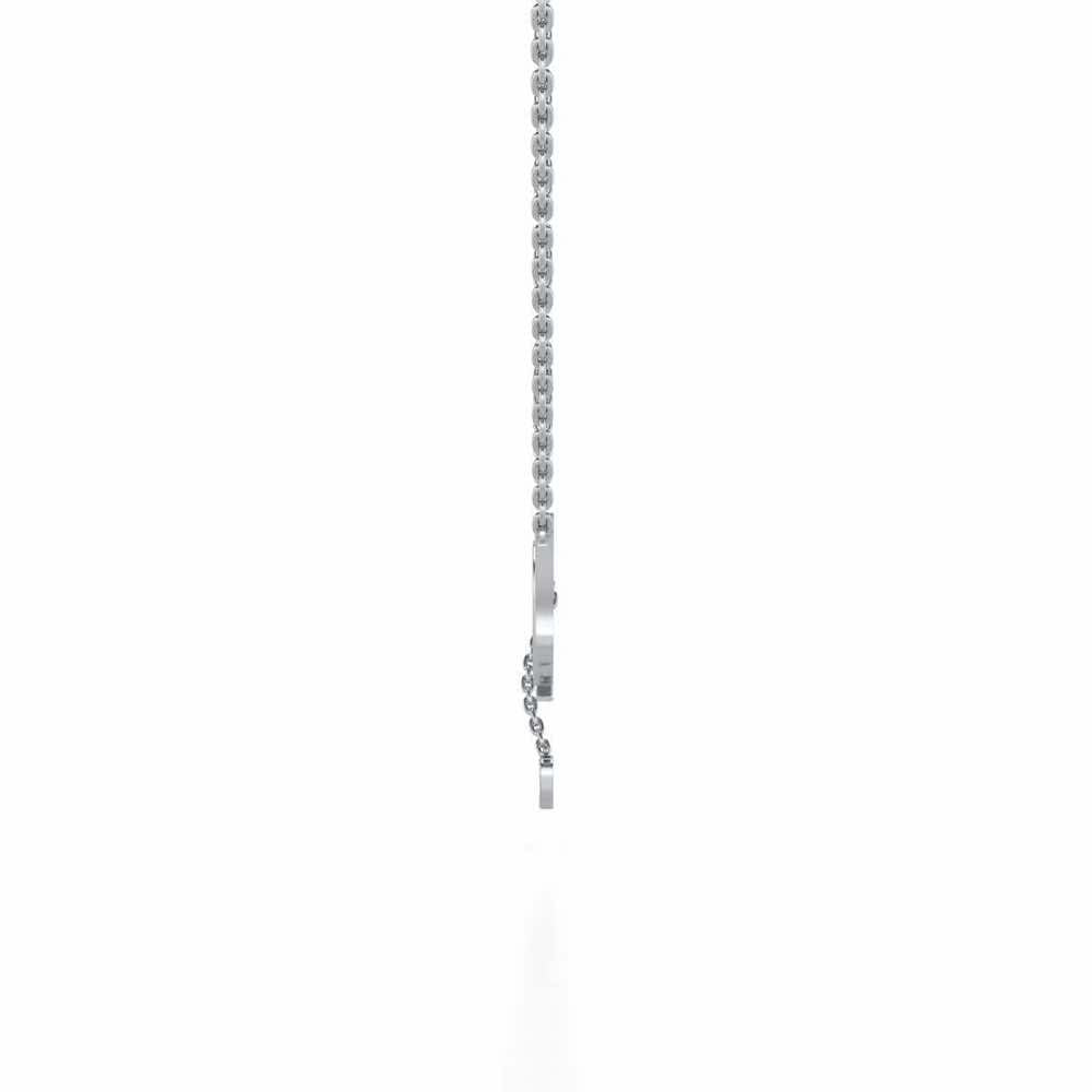 ILU Silver Pendant - White Gold - Image 3
