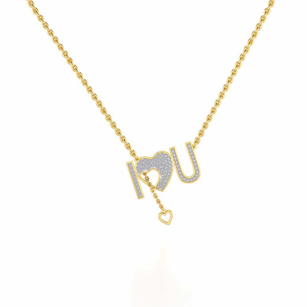ILU Silver Pendant - Yellow Gold - Image 2