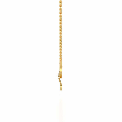 ILU Silver Pendant - Yellow Gold - Image 3