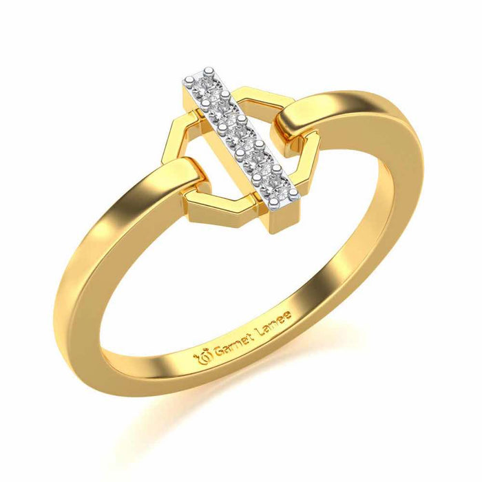 Idris Silver Ring - Yellow Gold - Image 1