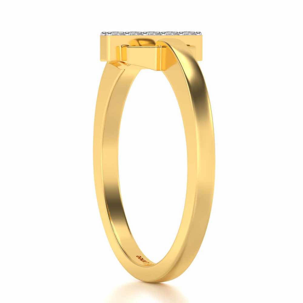 Idris Silver Ring - Yellow Gold - Image 3