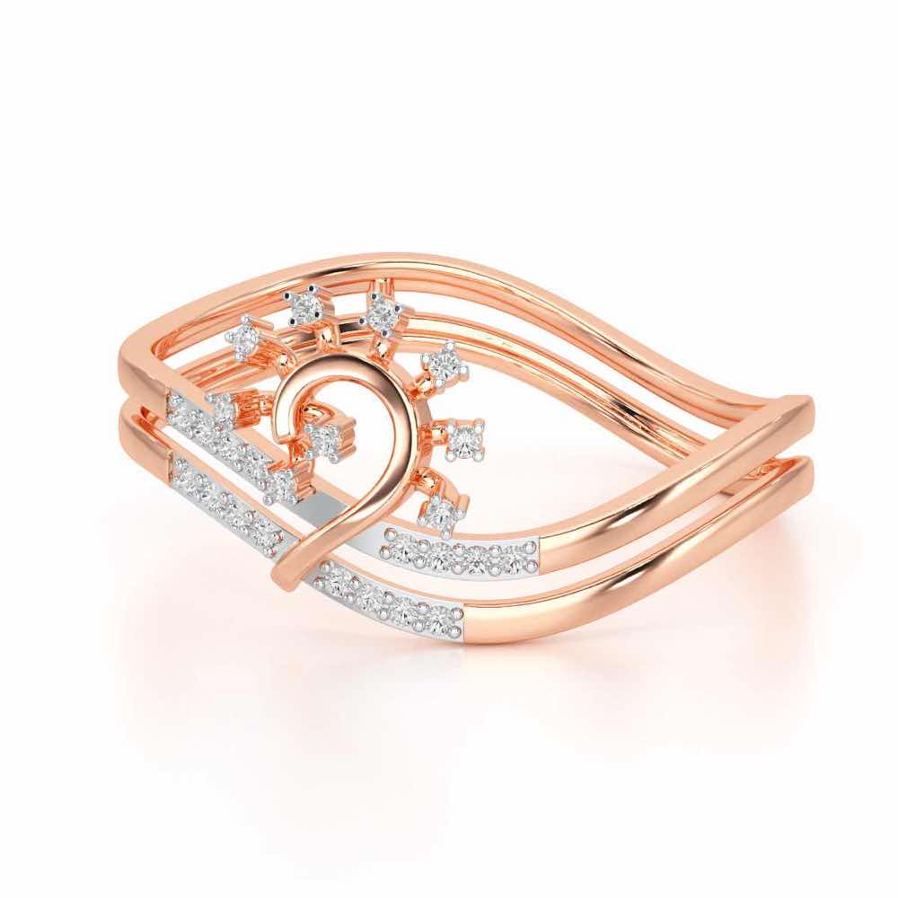 Ignite Glow Silver Ring - Rose Gold - Image 2