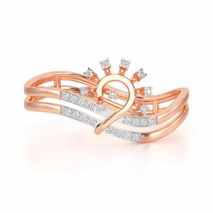 Ignite Glow Silver Ring - Rose Gold - Image 4