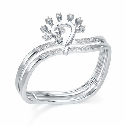 Ignite Glow Silver Ring - White Gold - Image 1
