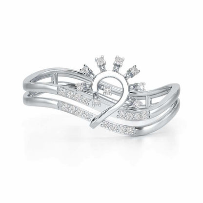 Ignite Glow Silver Ring - White Gold - Image 4