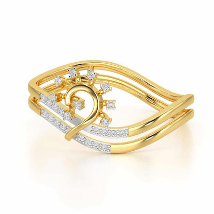 Ignite Glow Silver Ring - Yellow Gold - Image 2
