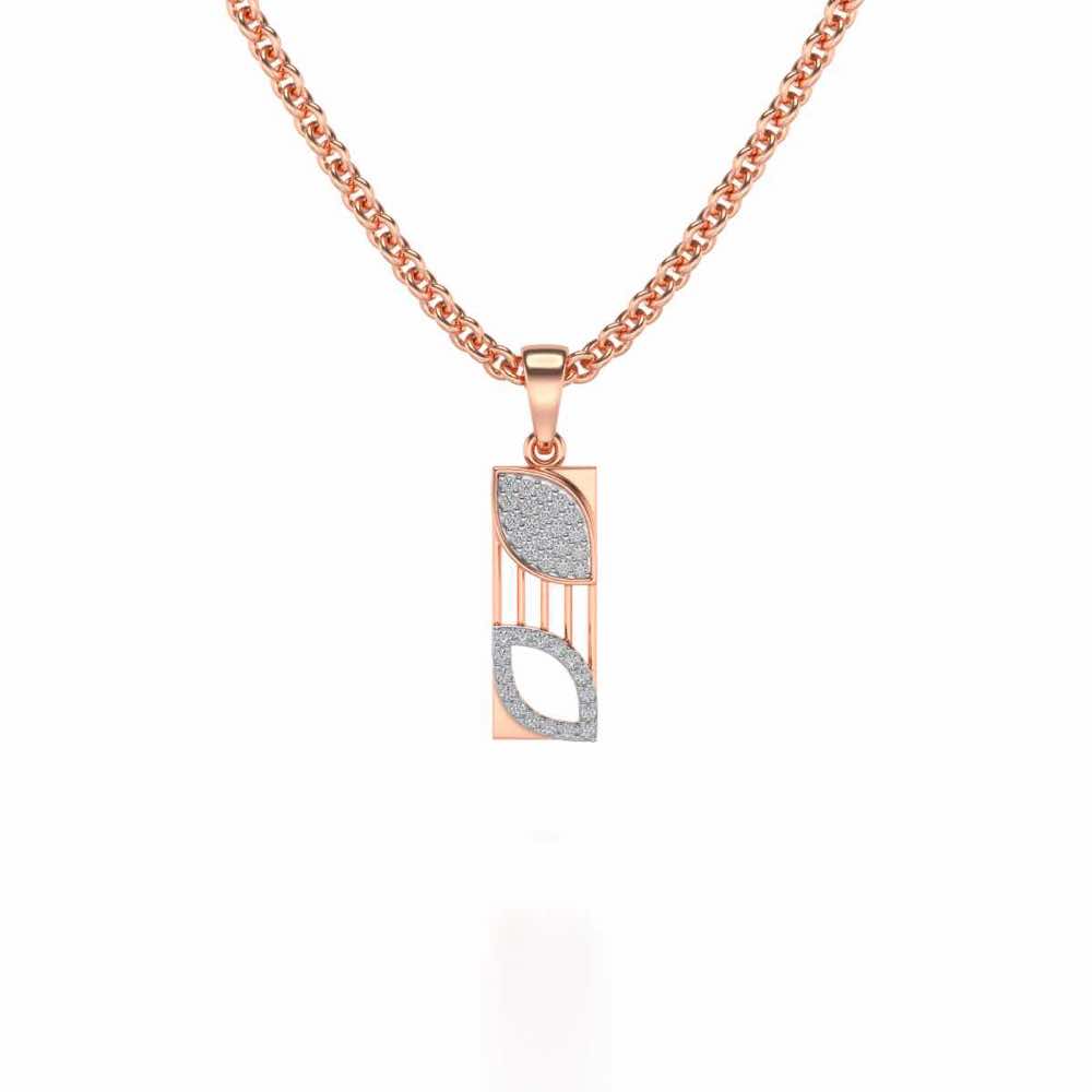 Iha Silver Pendant - Rose Gold - Image 1