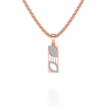 Iha Silver Pendant - Rose Gold - Image 1