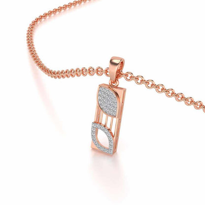 Iha Silver Pendant - Rose Gold - Image 2