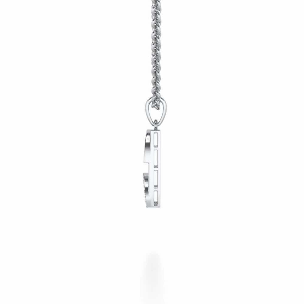 Iha Silver Pendant - White Gold - Image 3