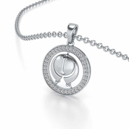 Ik Onkar Silver Pendant - White Gold - Image 2
