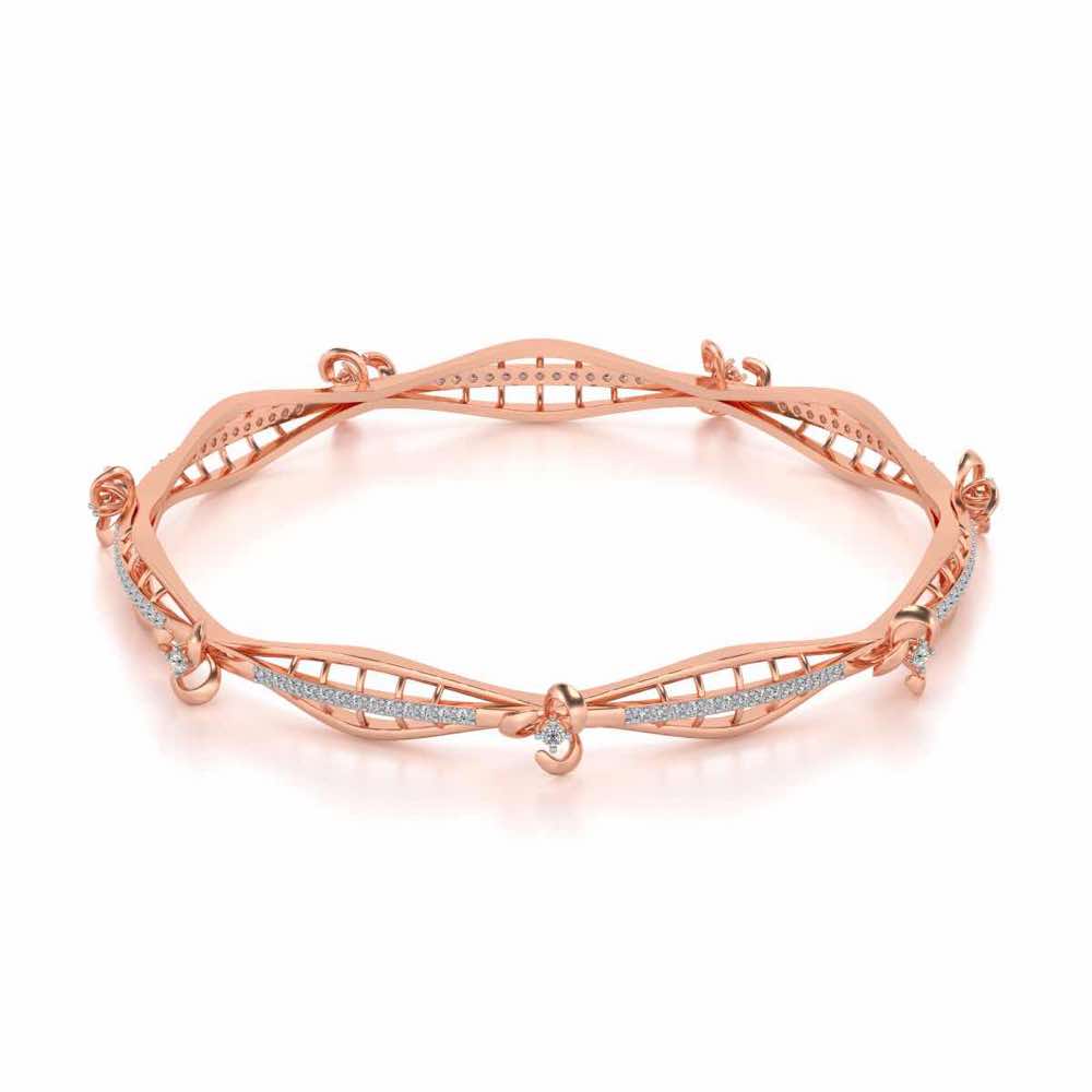 Immaculate Silver Bangles - Rose Gold - Image 2