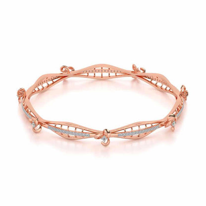Immaculate Silver Bangles - Rose Gold - Image 2