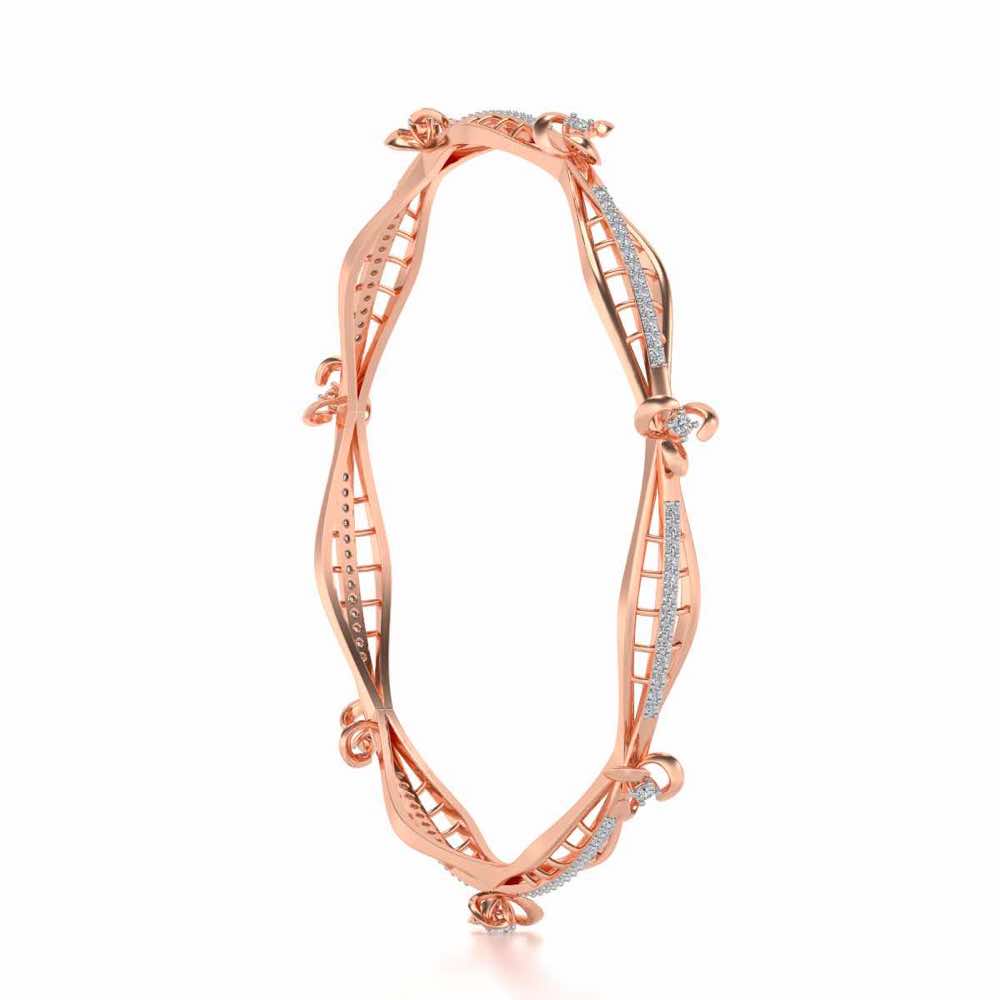 Immaculate Silver Bangles - Rose Gold - Image 3