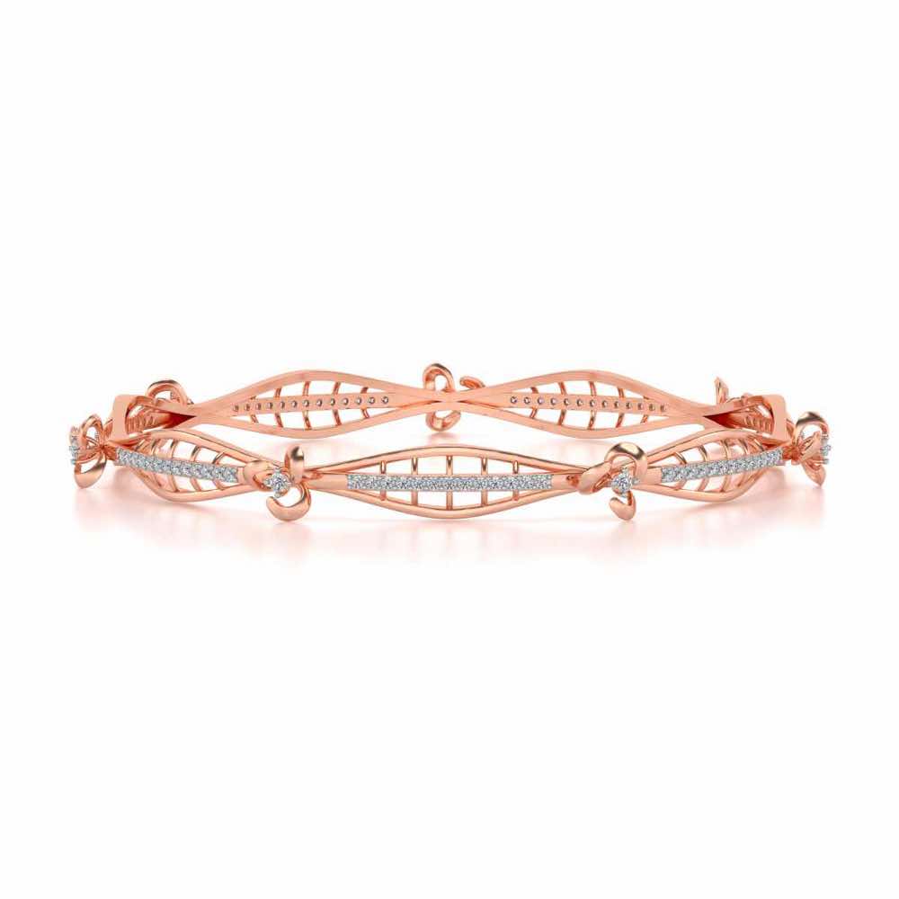 Immaculate Silver Bangles - Rose Gold - Image 4