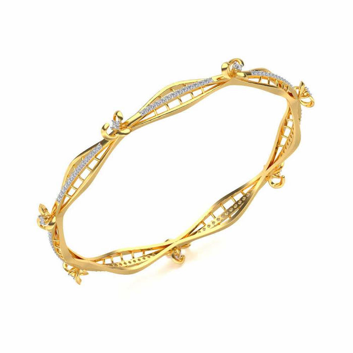 Immaculate Silver Bangles - Yellow Gold - Image 1