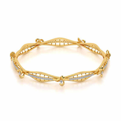 Immaculate Silver Bangles - Yellow Gold - Image 2