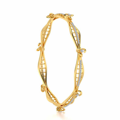 Immaculate Silver Bangles - Yellow Gold - Image 3
