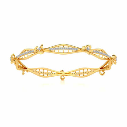 Immaculate Silver Bangles - Yellow Gold - Image 5