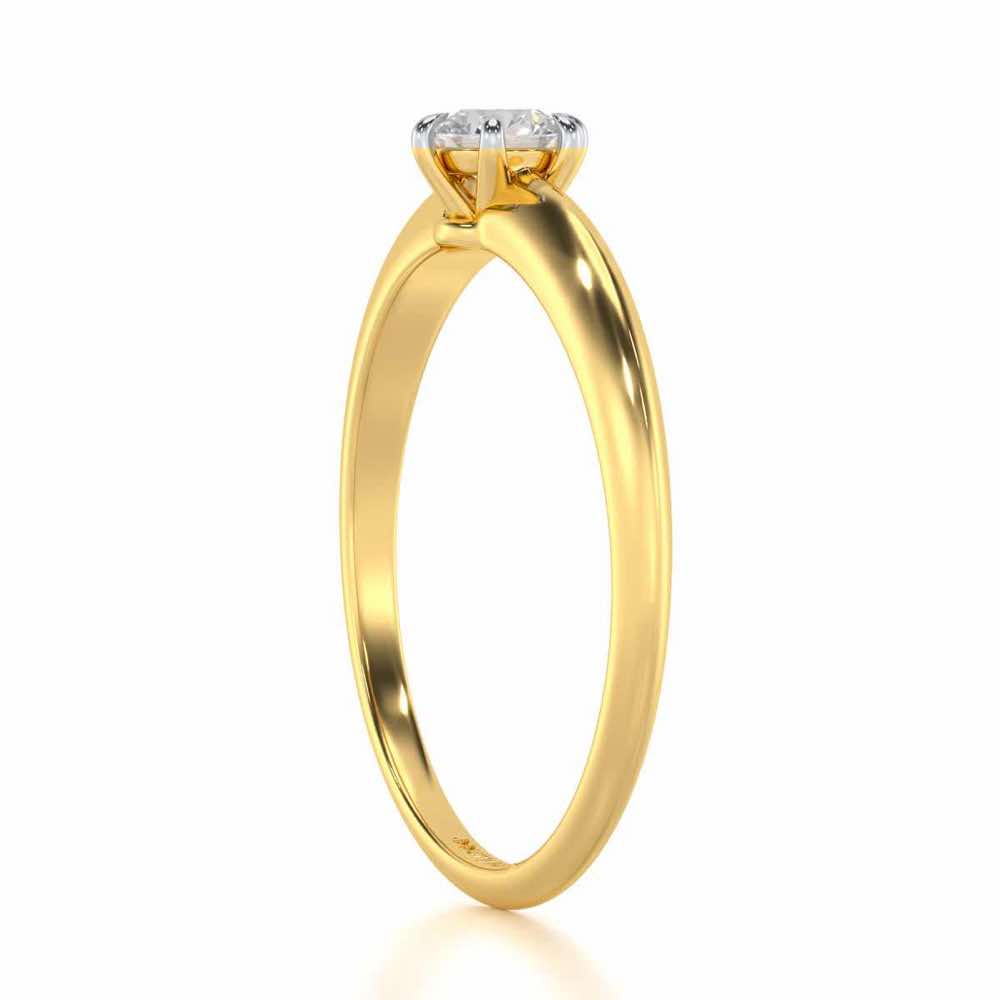 Imperial Beacon Women Solitaire Ring - Yellow Gold - Image 3