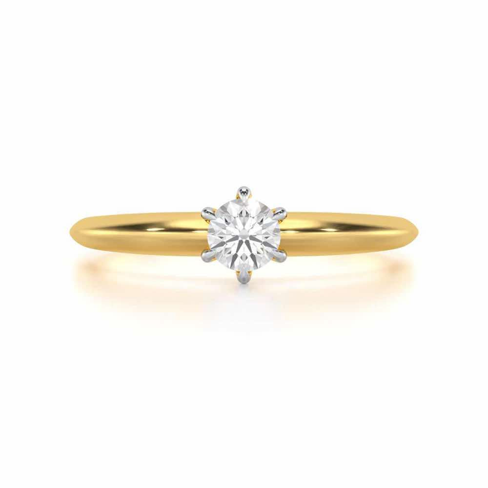 Imperial Beacon Women Solitaire Ring - Yellow Gold - Image 4