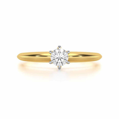 Imperial Beacon Women Solitaire Ring - Yellow Gold - Image 4