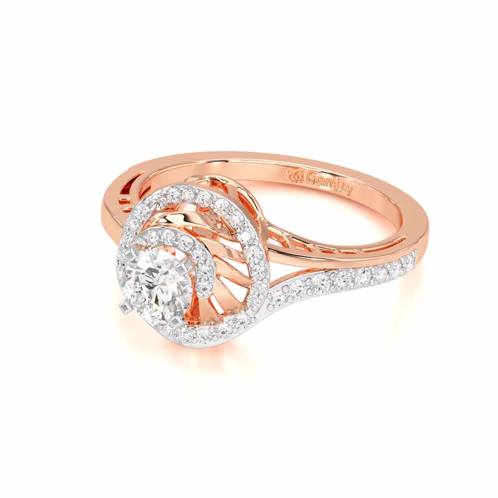 Imperial Glow Solitaire Ring - Rose Gold - Image 2