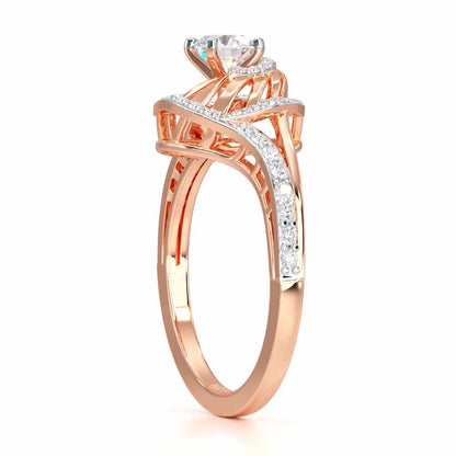Imperial Glow Solitaire Ring - Rose Gold - Image 3