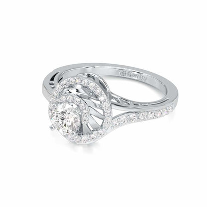 Imperial Glow Solitaire Ring - White Gold - Image 2