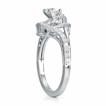 Imperial Glow Solitaire Ring - White Gold - Image 3