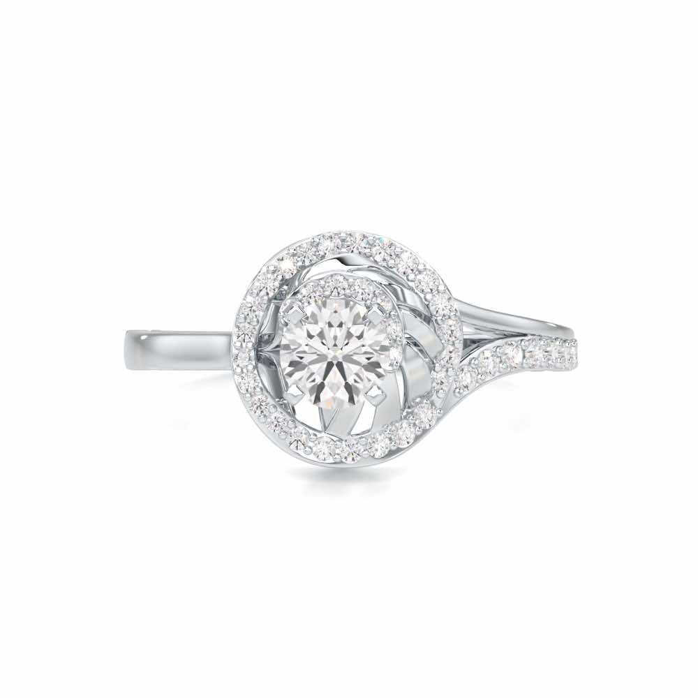 Imperial Glow Solitaire Ring - White Gold - Image 4