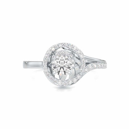 Imperial Glow Solitaire Ring - White Gold - Image 4