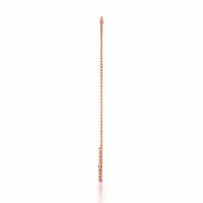 Imperial Hearts Silver Necklace - Rose Gold - Image 4