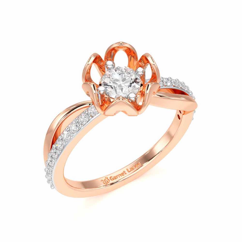 Imperial Sparkle Solitaire Ring - Rose Gold - Image 1
