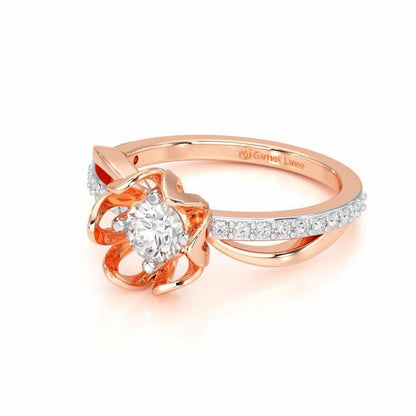 Imperial Sparkle Solitaire Ring - Rose Gold - Image 2