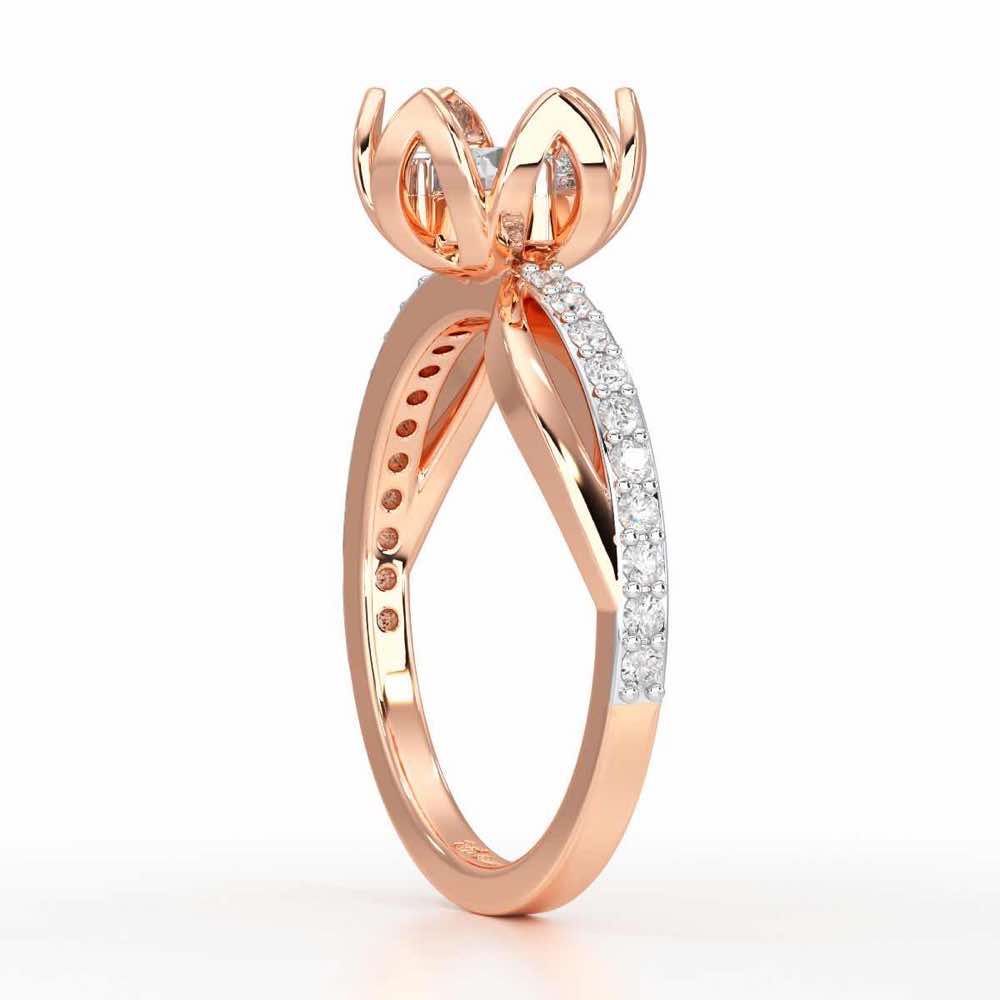 Imperial Sparkle Solitaire Ring - Rose Gold - Image 3
