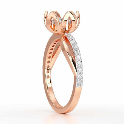 Imperial Sparkle Solitaire Ring - Rose Gold - Image 3