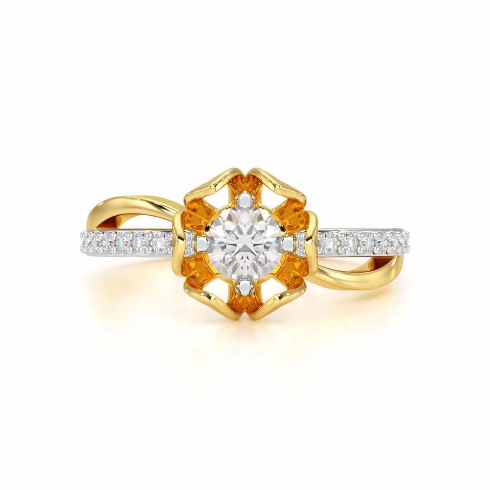 Imperial Sparkle Solitaire Ring - Yellow Gold - Image 4