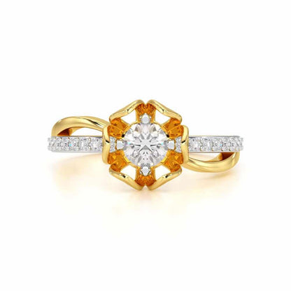 Imperial Sparkle Solitaire Ring - Yellow Gold - Image 4