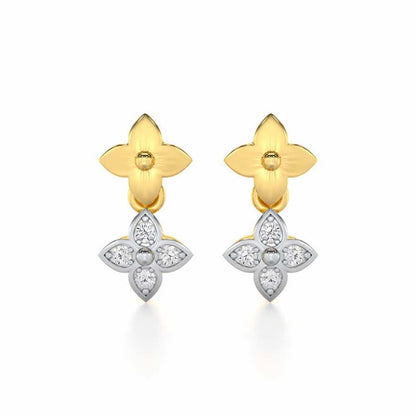 Imperial Whisper Silver Earrings - Yellow Gold - Image 1