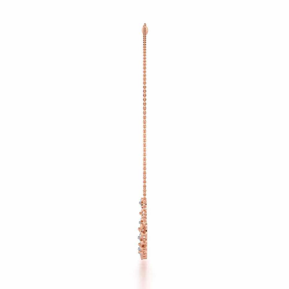 Imperial Whisper Silver Necklace - Rose Gold - Image 4