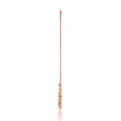 Imperial Whisper Silver Necklace - Rose Gold - Image 4