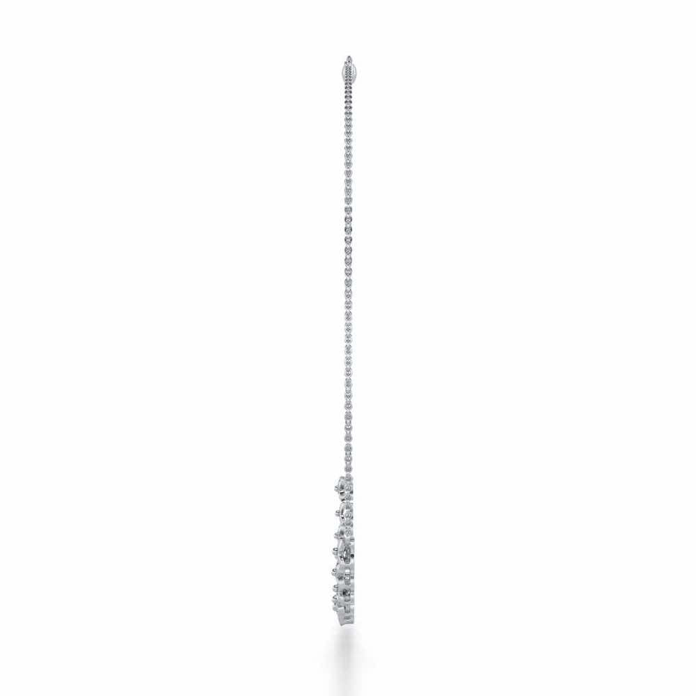 Imperial Whisper Silver Necklace - White Gold - Image 4