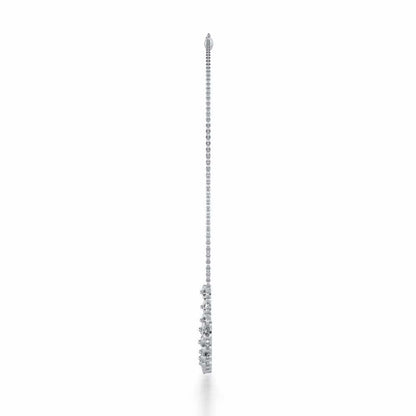 Imperial Whisper Silver Necklace - White Gold - Image 4