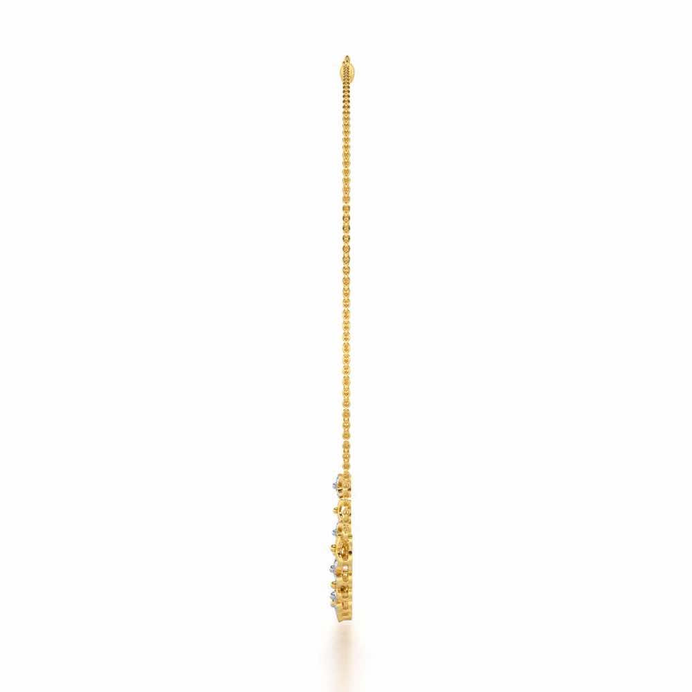 Imperial Whisper Silver Necklace - Yellow Gold - Image 4