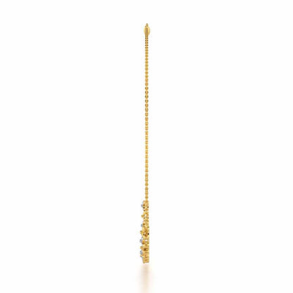 Imperial Whisper Silver Necklace - Yellow Gold - Image 4