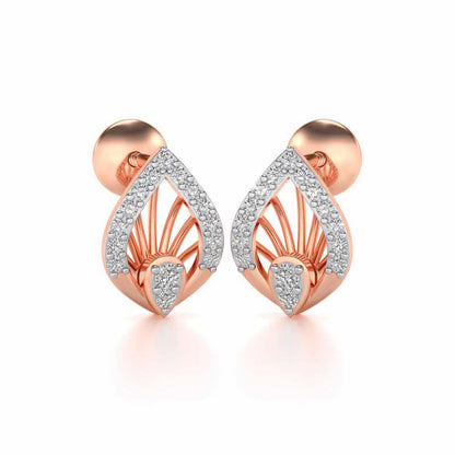 Impish Silver Studs - Rose Gold - Image 1
