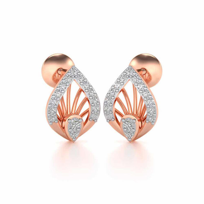 Impish Silver Studs - Rose Gold - Image 1