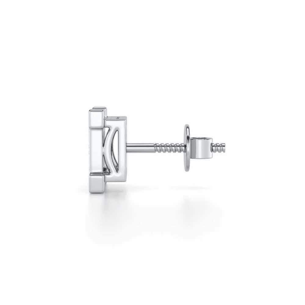 Imposing Silver Men Stud - White Gold - Image 4